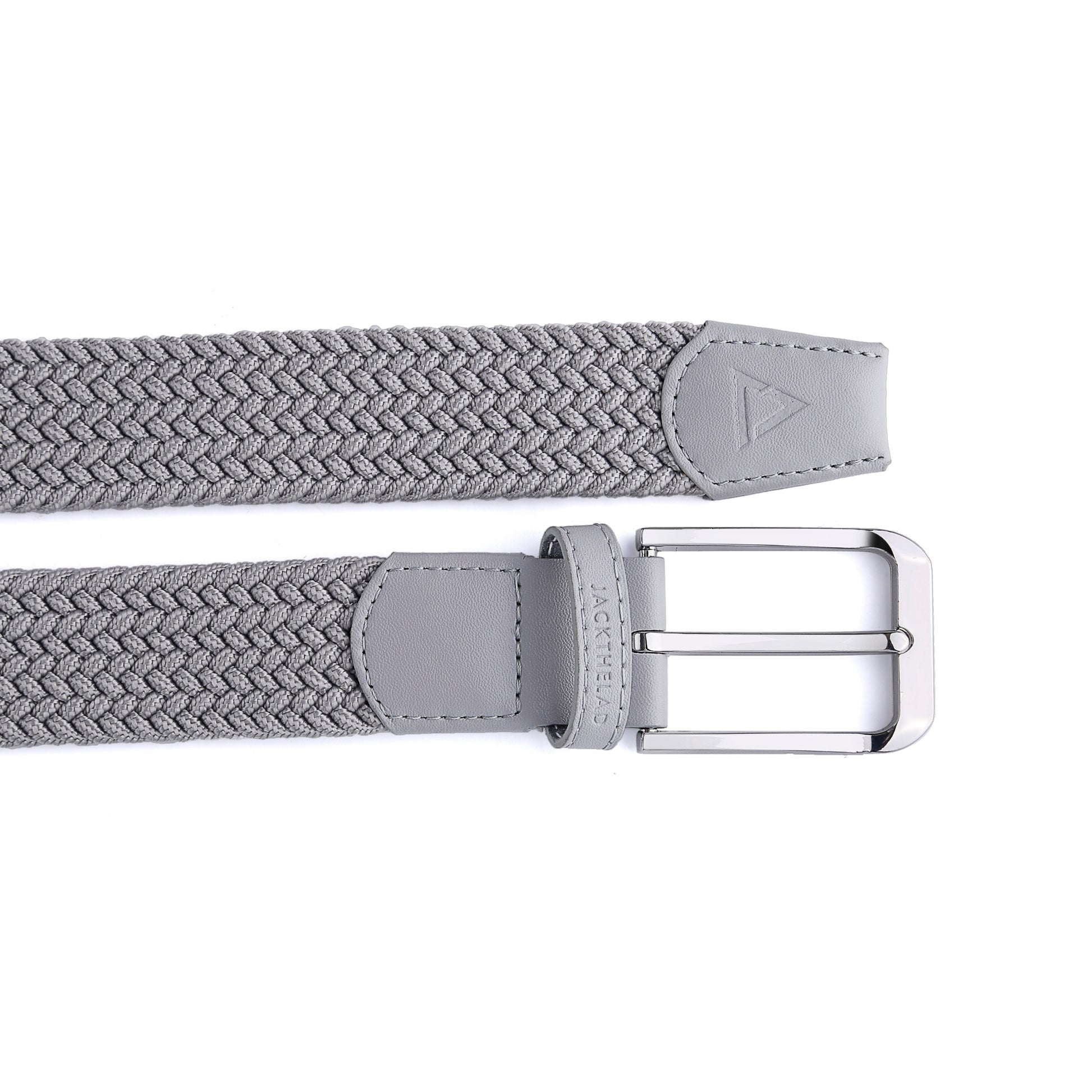 Gray Woven Elastic Belt
